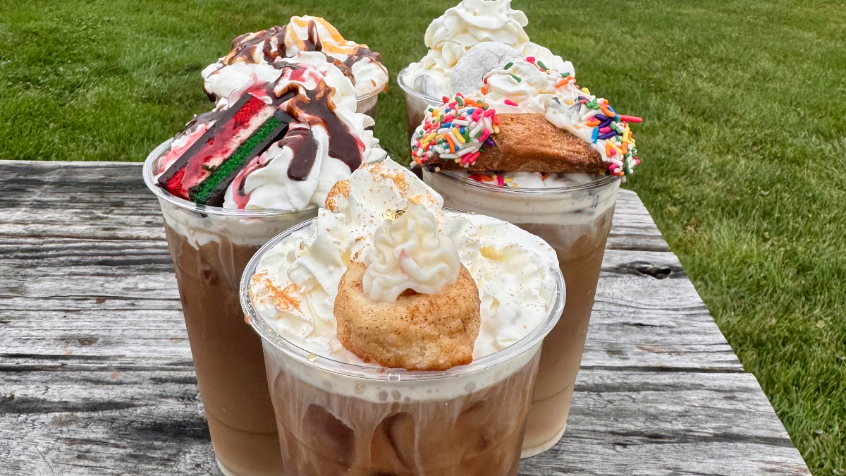 Coffee Barn specialty menu drinks and treats