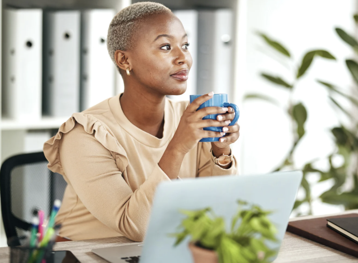 Professional adult in a modern work environment