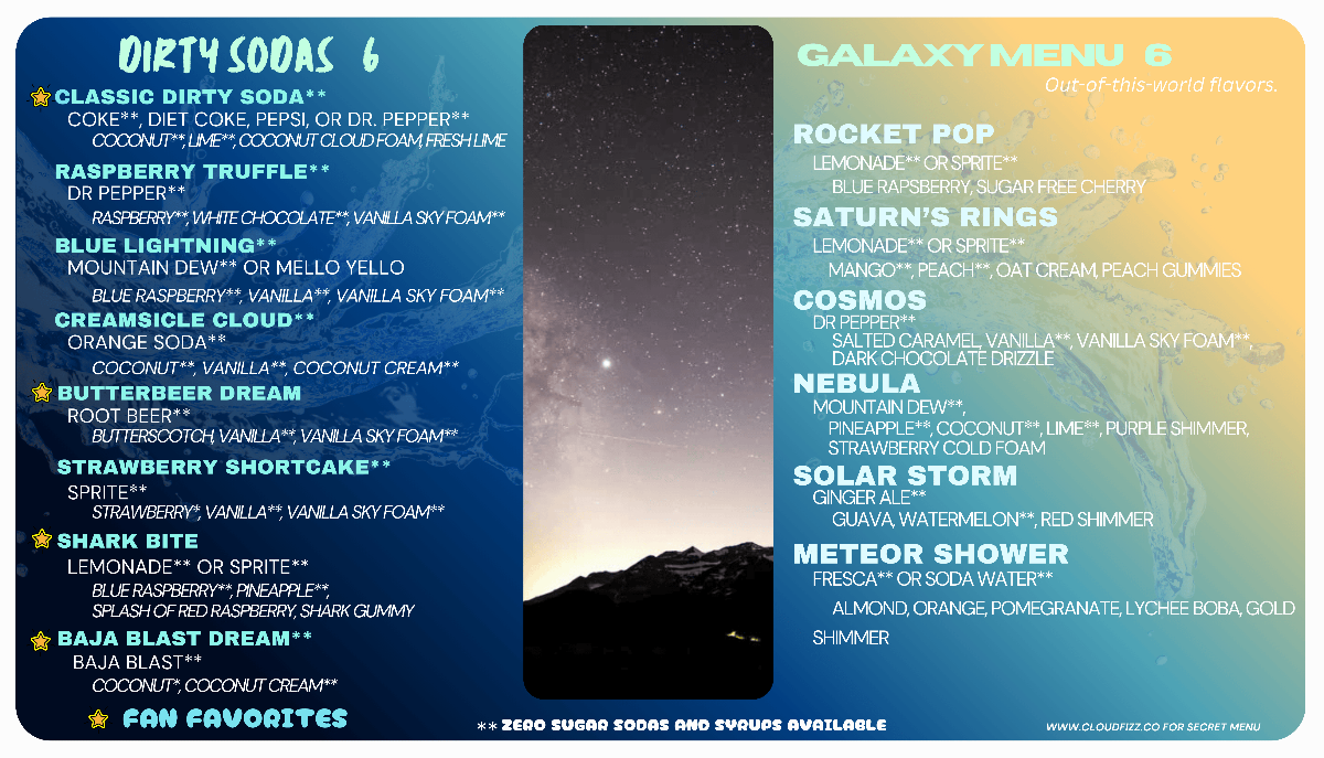 July 2026 Menu