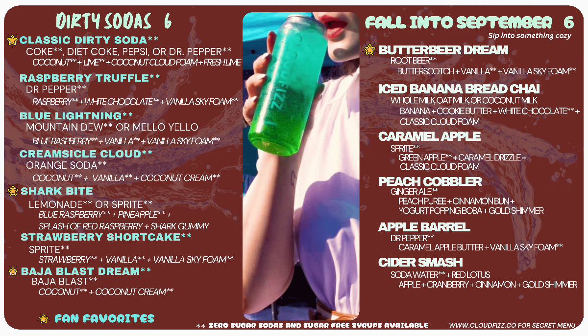 September 2026 Menu