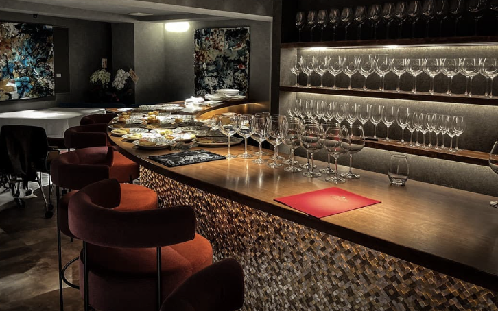 Wine cellar interior