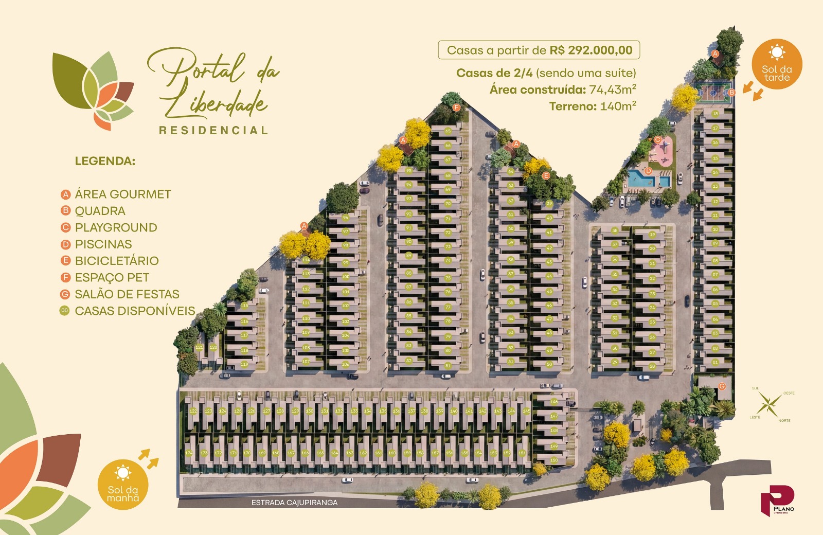 Masterplan do Residencial Portal da Liberdade