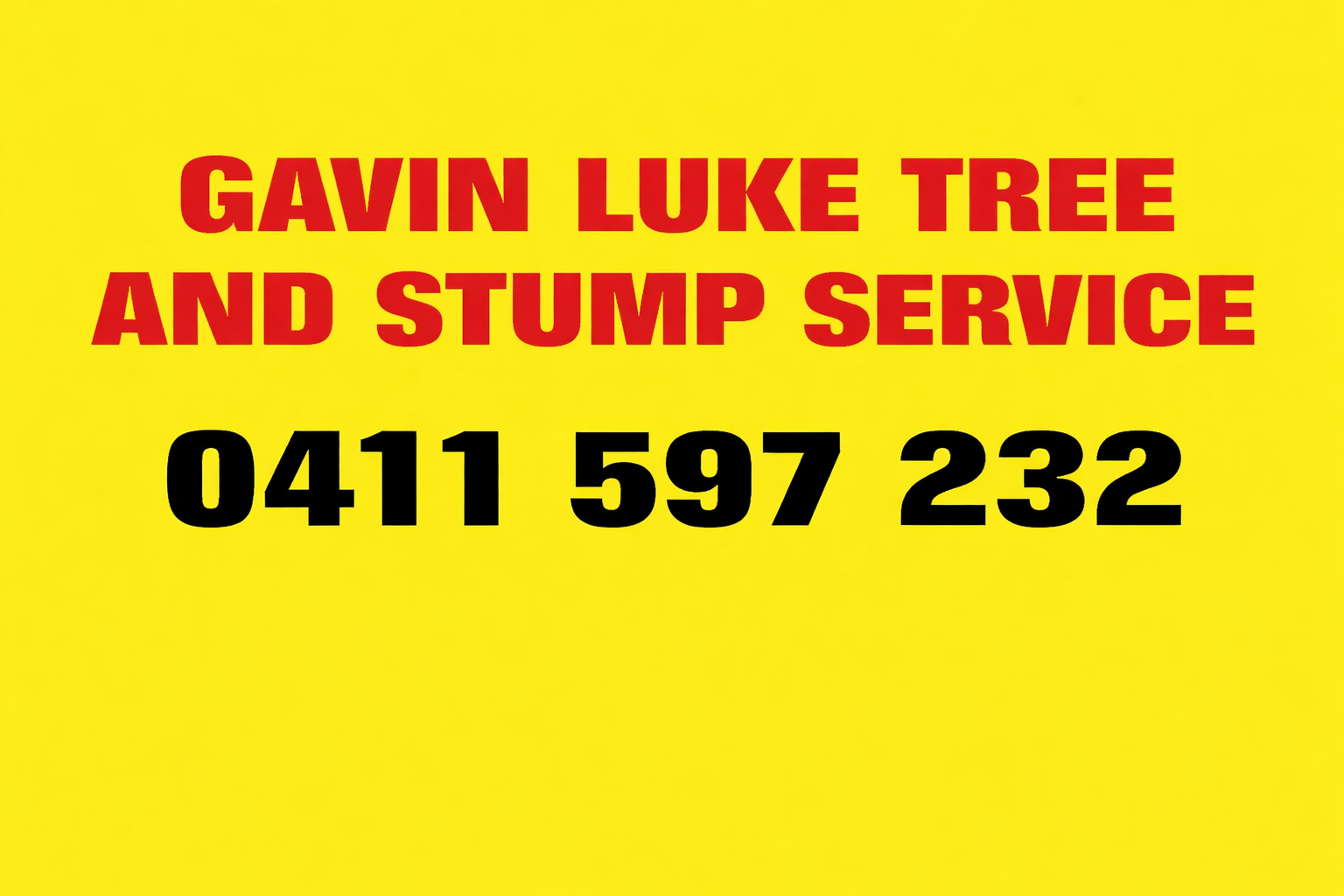 Gavin Luke Tree and Stump Service Logo