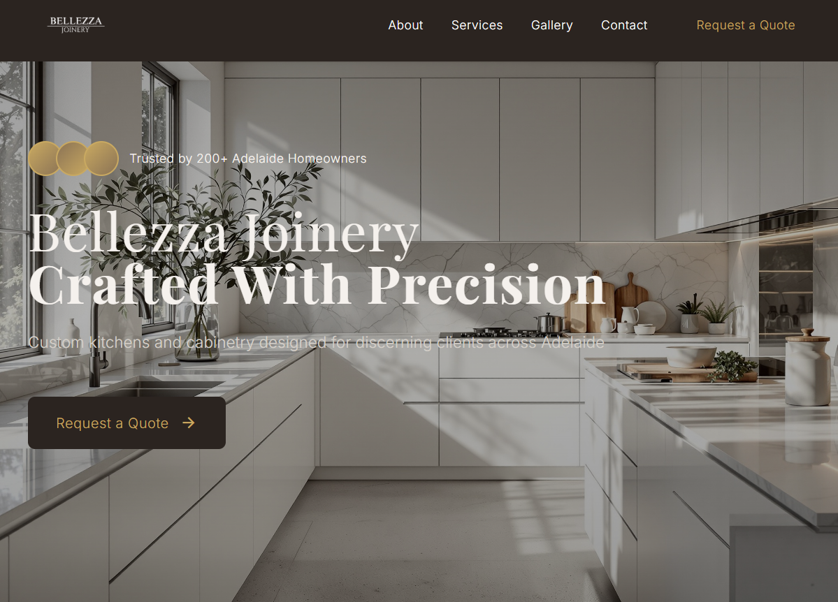 Trade business website design
