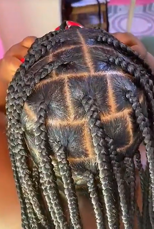 Tranças Box Braids Geométricas