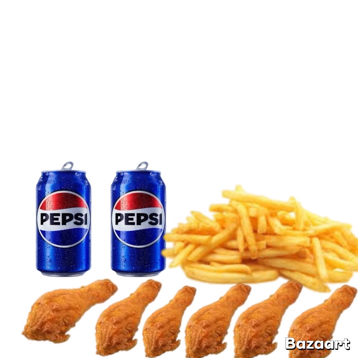 6 Piezas de Pollo Frito