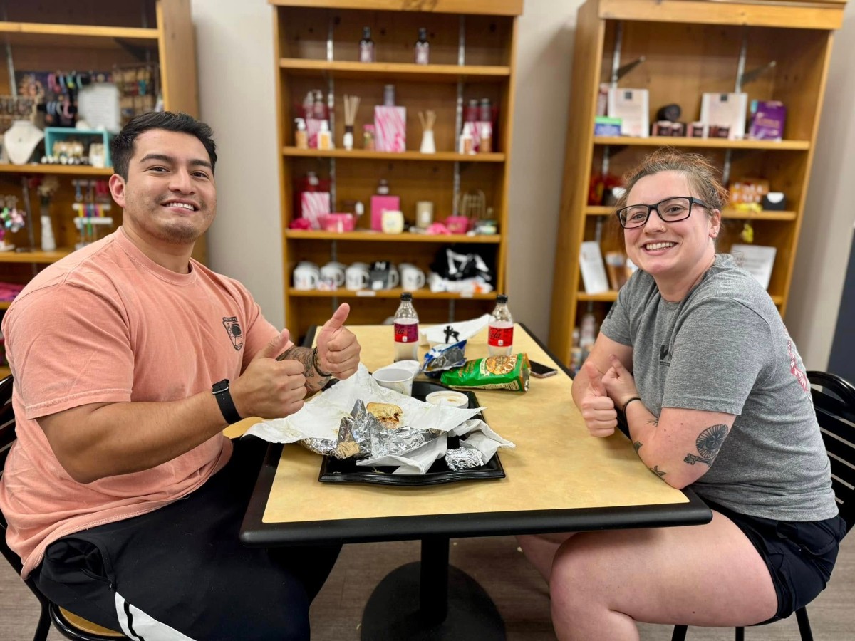 Happy customers at Bazaaro's