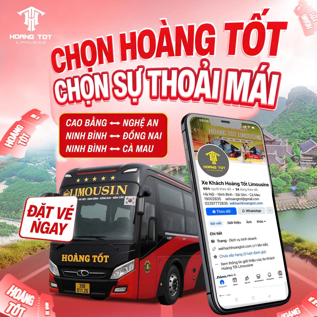 Xe Khách Hoàng Tốt Limousine