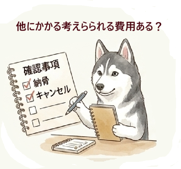 その他確認しておきたい費用イメージ