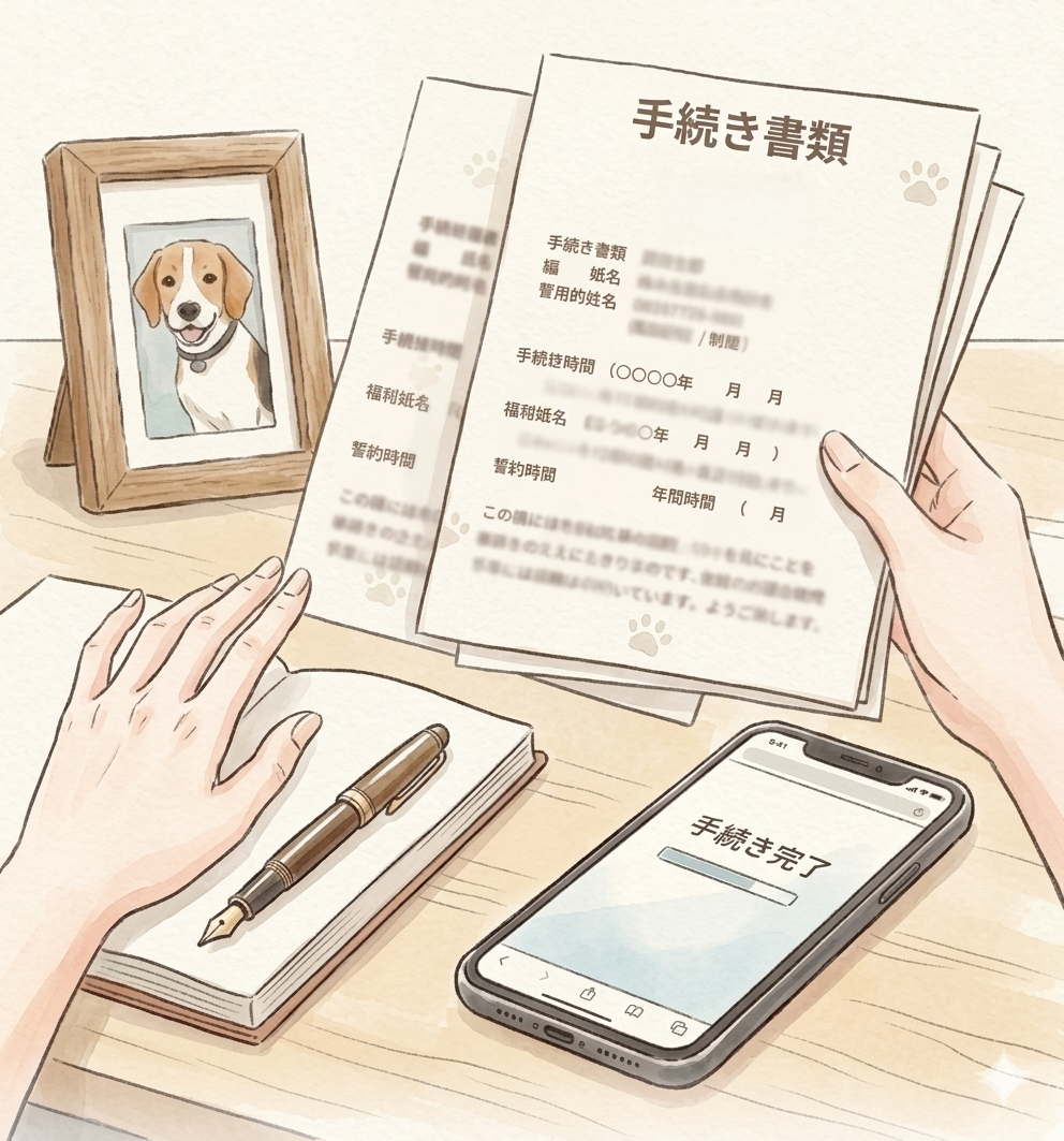 手続きのイメージ