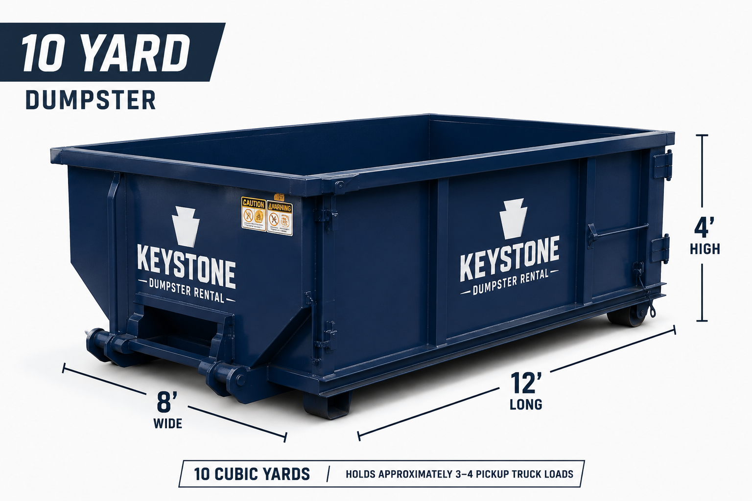 10 Yard Dumpster - Keystone Dumpster Rental Philadelphia