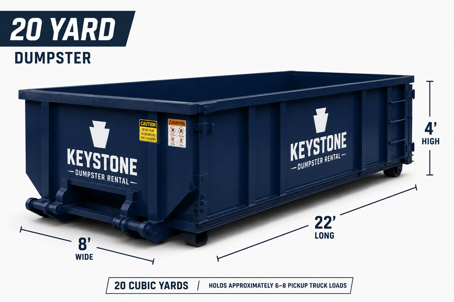 20 Yard Dumpster - Keystone Dumpster Rental Philadelphia