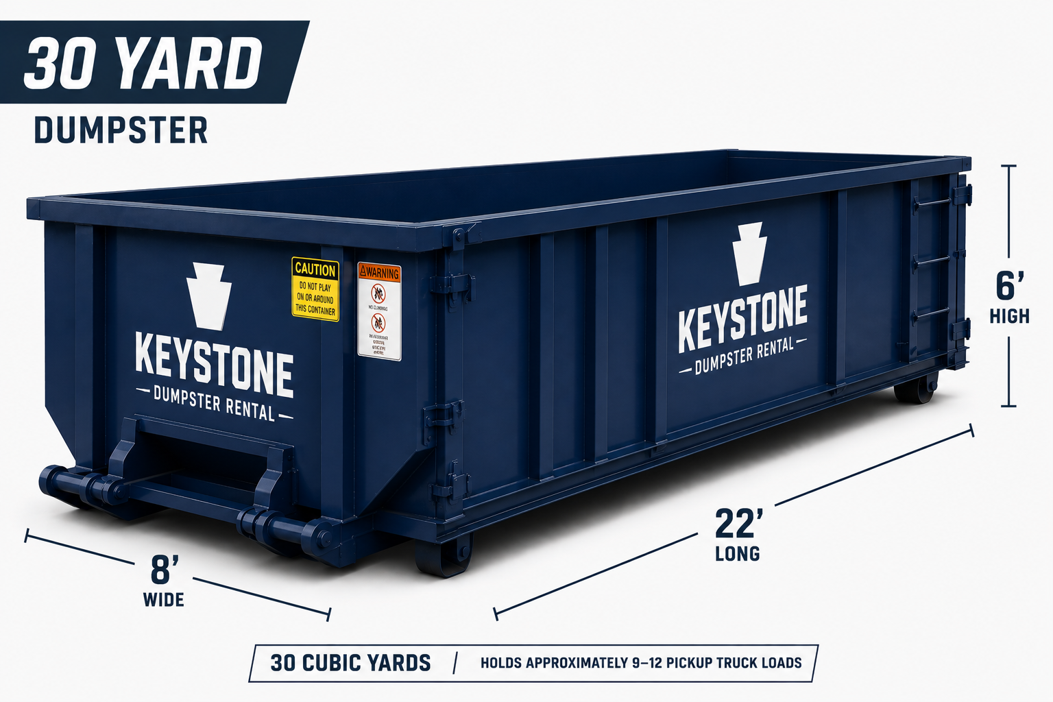30 Yard Dumpster - Keystone Dumpster Rental Philadelphia