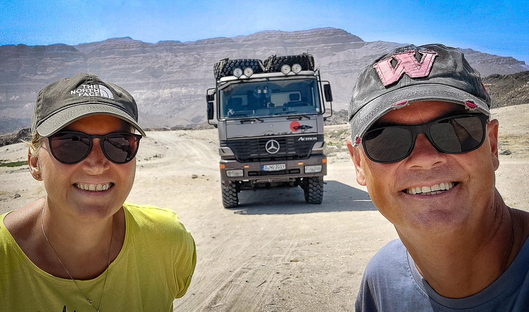 Carsten and Heike Nolte with their expedition truck – Founders of Overlander Base