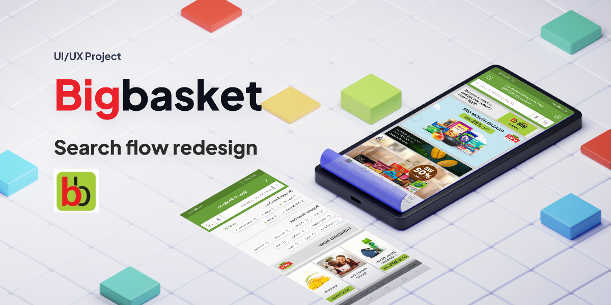 BigBasket search flow redesign
