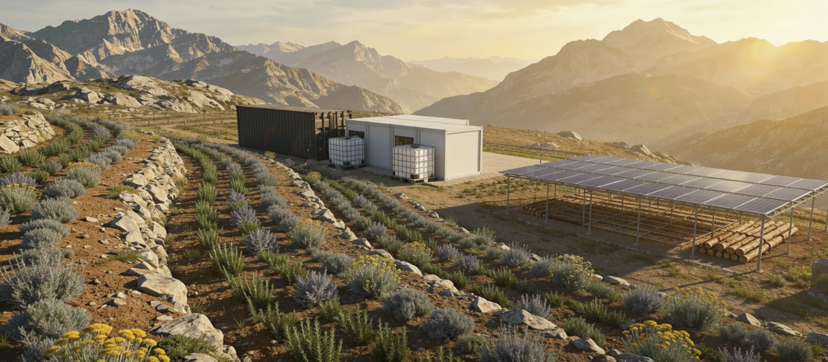 Simulation 3D de la ferme La Potion des Druides