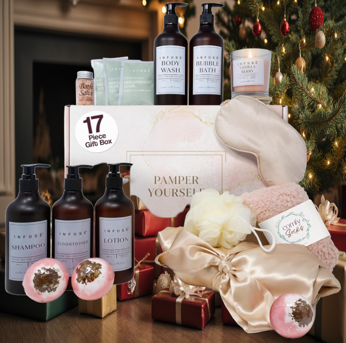 17-Piece Luxury Gift Set with Robe