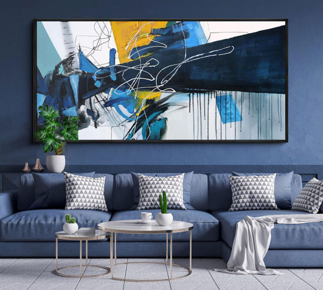 KLAKLA Modern Abstract Canvas Wall Art