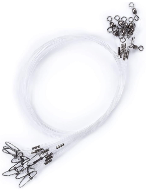 20 inch 50lb 100% Fluorocarbon Fishing Leaders