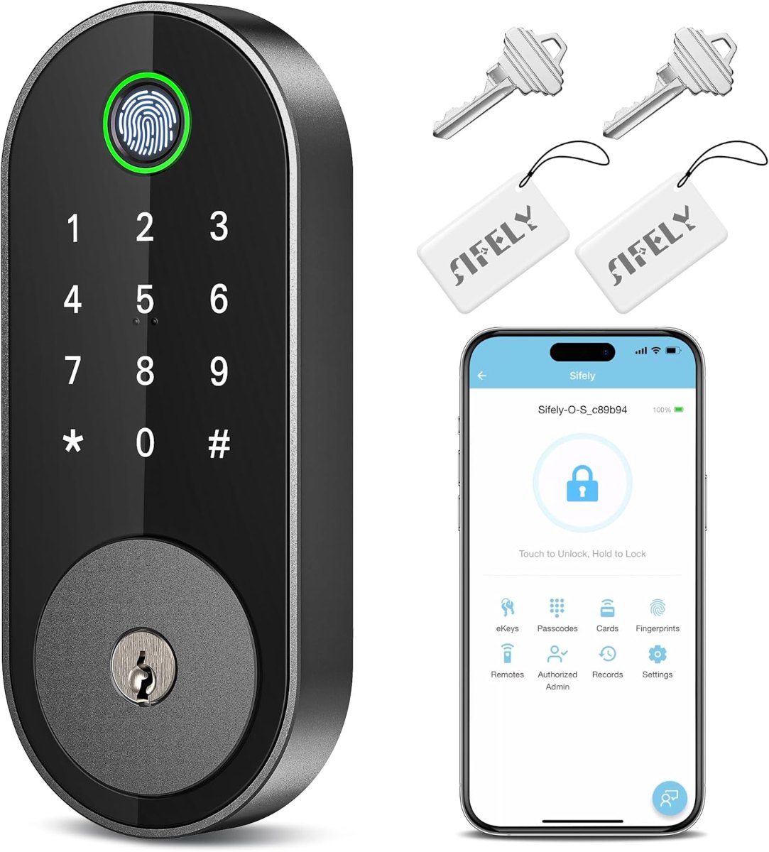Fingerprint Smart Deadbolt with Keypad