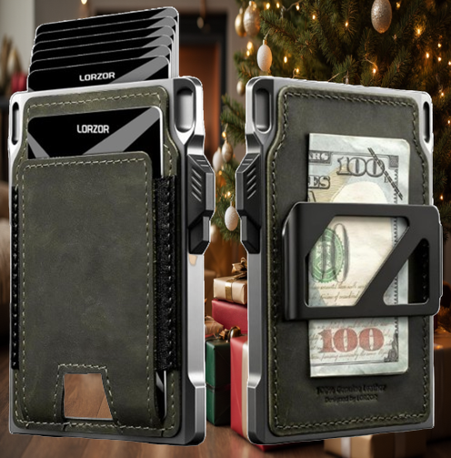LORZOR Slim Tactical Wallet for Men
