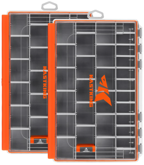 KastKing HyperSeal Waterproof Tackle Box - 2 Pack