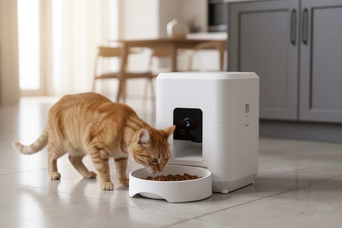 KibbleCam Smart Pet Feeder - Arctic White