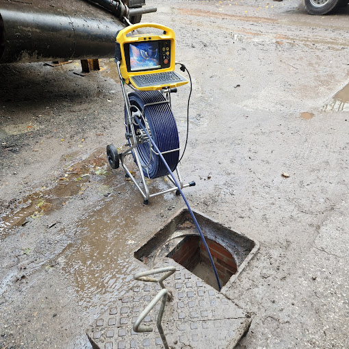 VDS CCTV drain inspection camera equipment in use on site