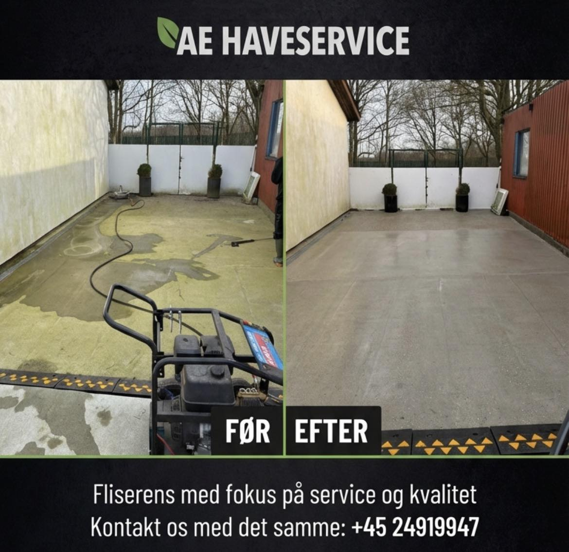 AE Haveservice – professionel fliserens