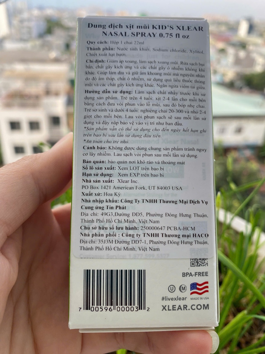 KID'S XLEAR NASAL SPRAY Product Information