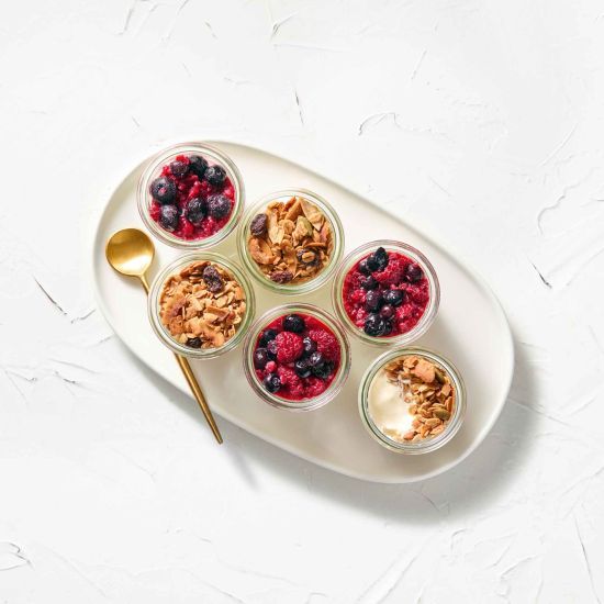 Granola Cups with Seasonal Fruits