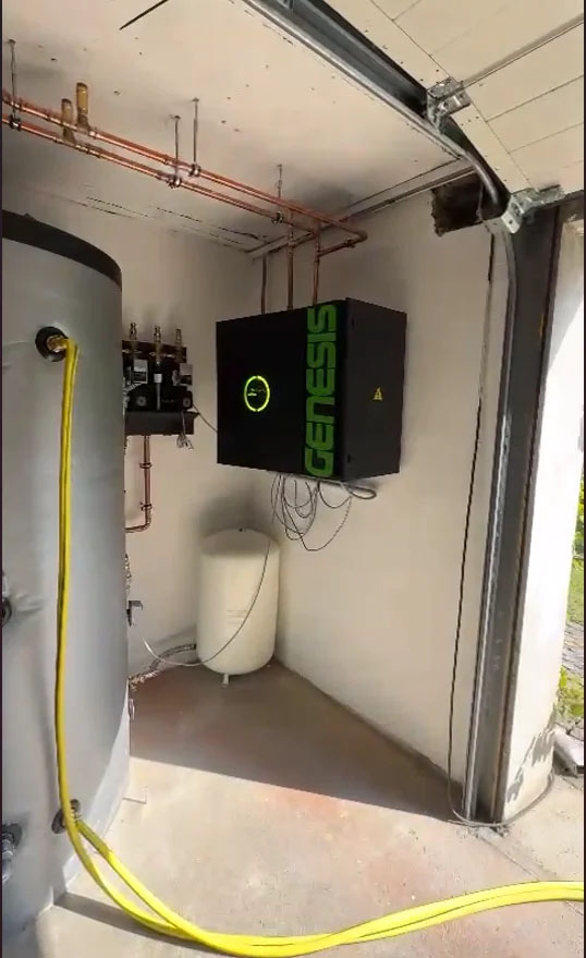 Sistema Génesis con acumulación en una vivienda alemana.