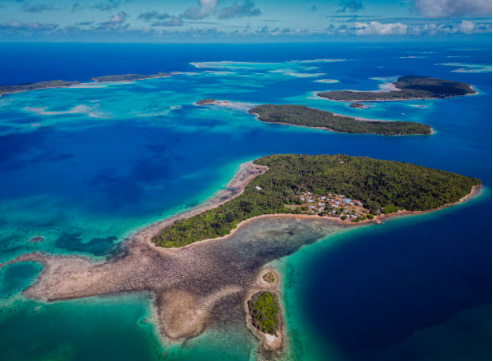 Tonga Vanilla Plantation Aerial View