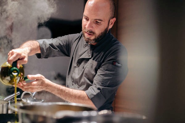 Chef Peter foraging in Lefkada olive groves