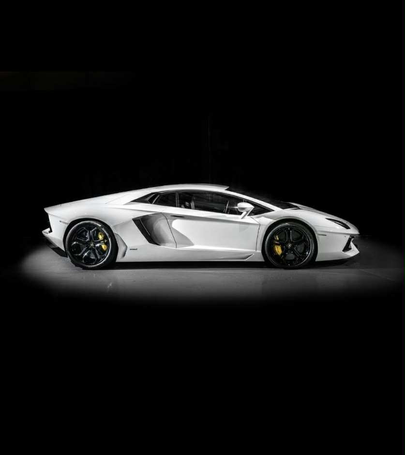 White Lamborghini