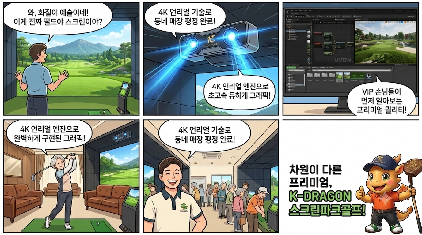 K드래곤 스크린파크골프 웹툰