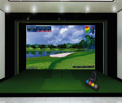 파크골프 시뮬레이터 타석