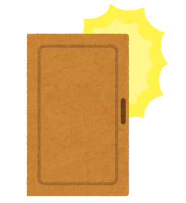 蝶番のきしみ・ゆがみで、ギーっていう音が最近ひどくて…