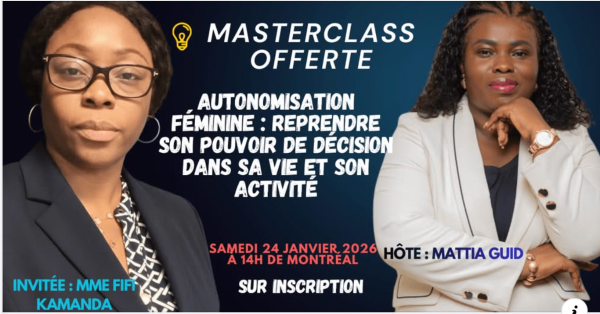 Masterclass Autonomisation Féminine