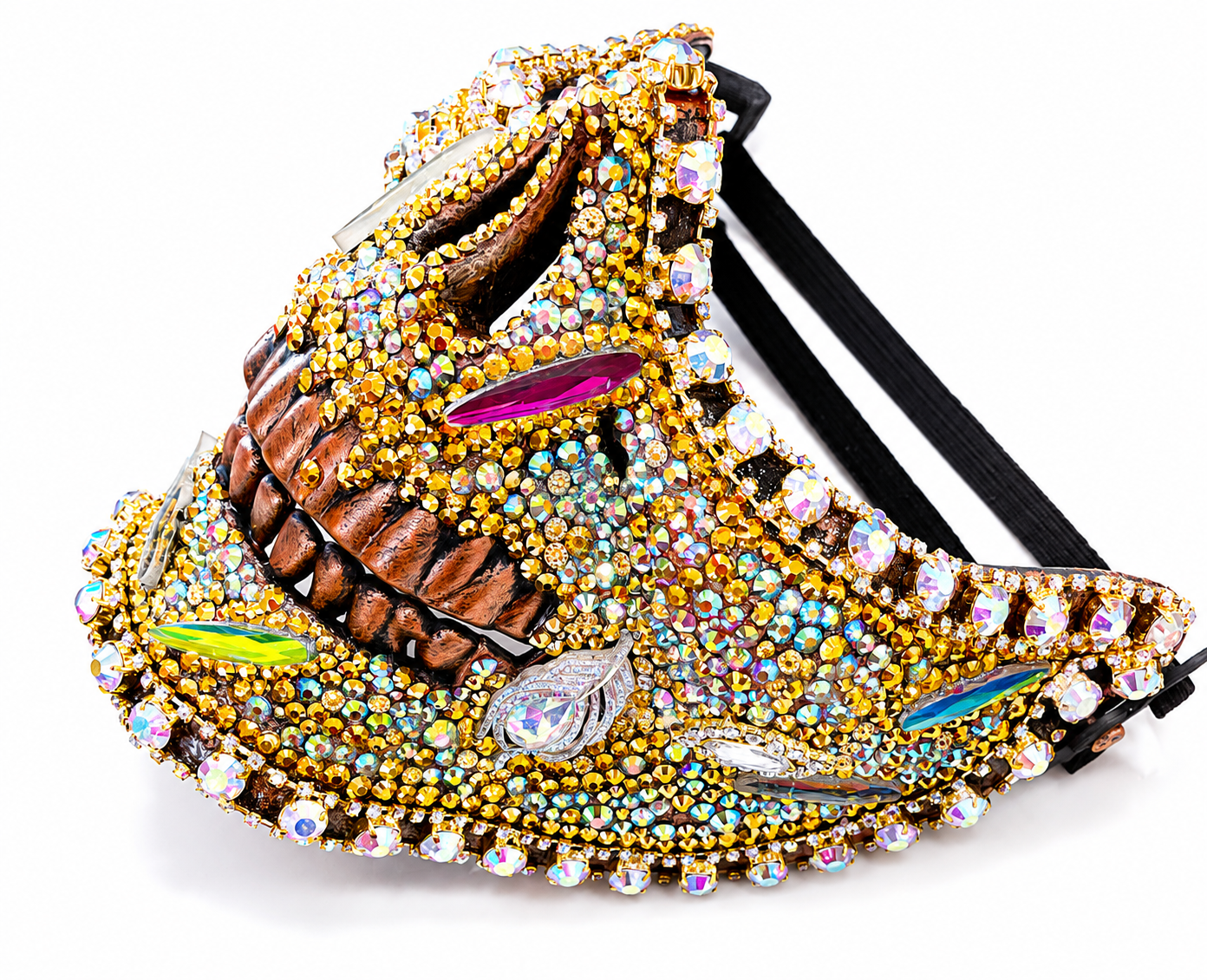 Crystal embellished mask