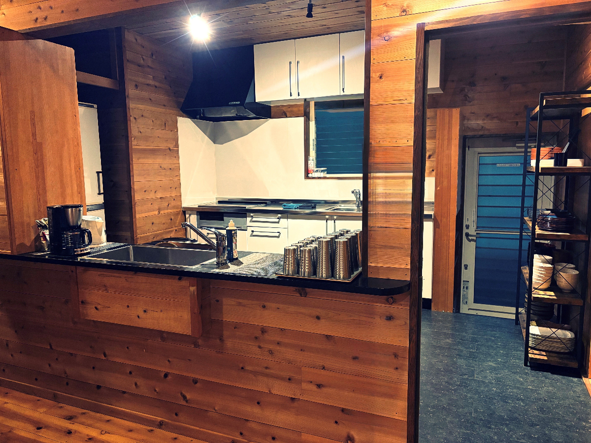 長瀞・秩父の貸別荘|自炊可能なキッチン