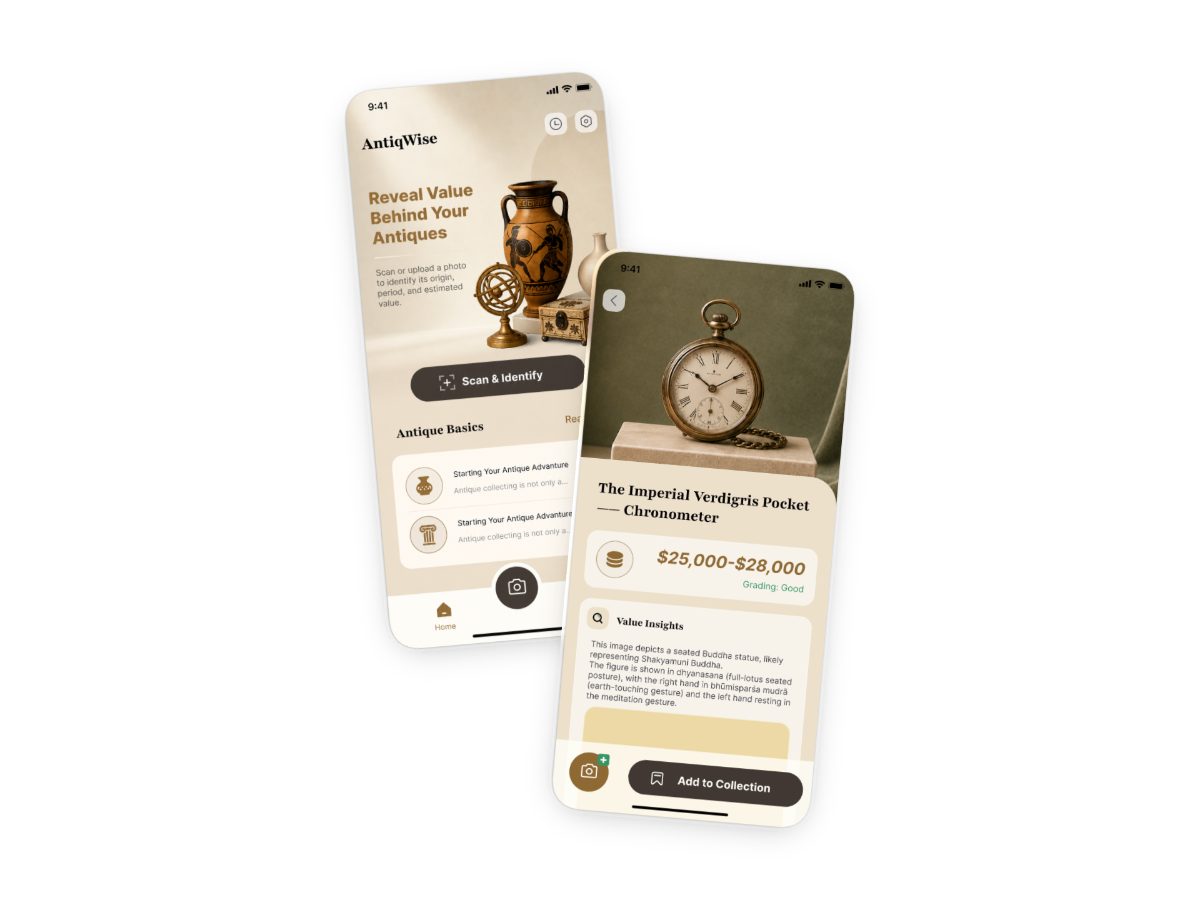 AntiqWise App Interface
