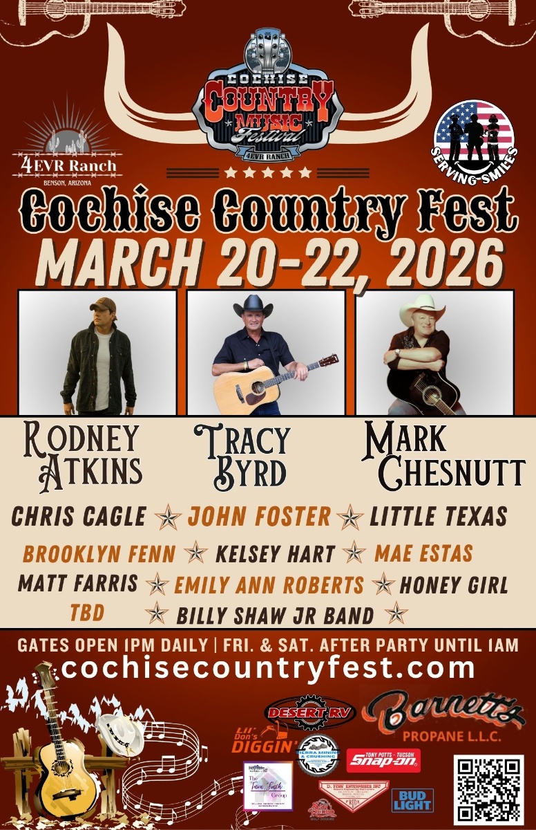 Cochise Country Fest 2026 Official Poster