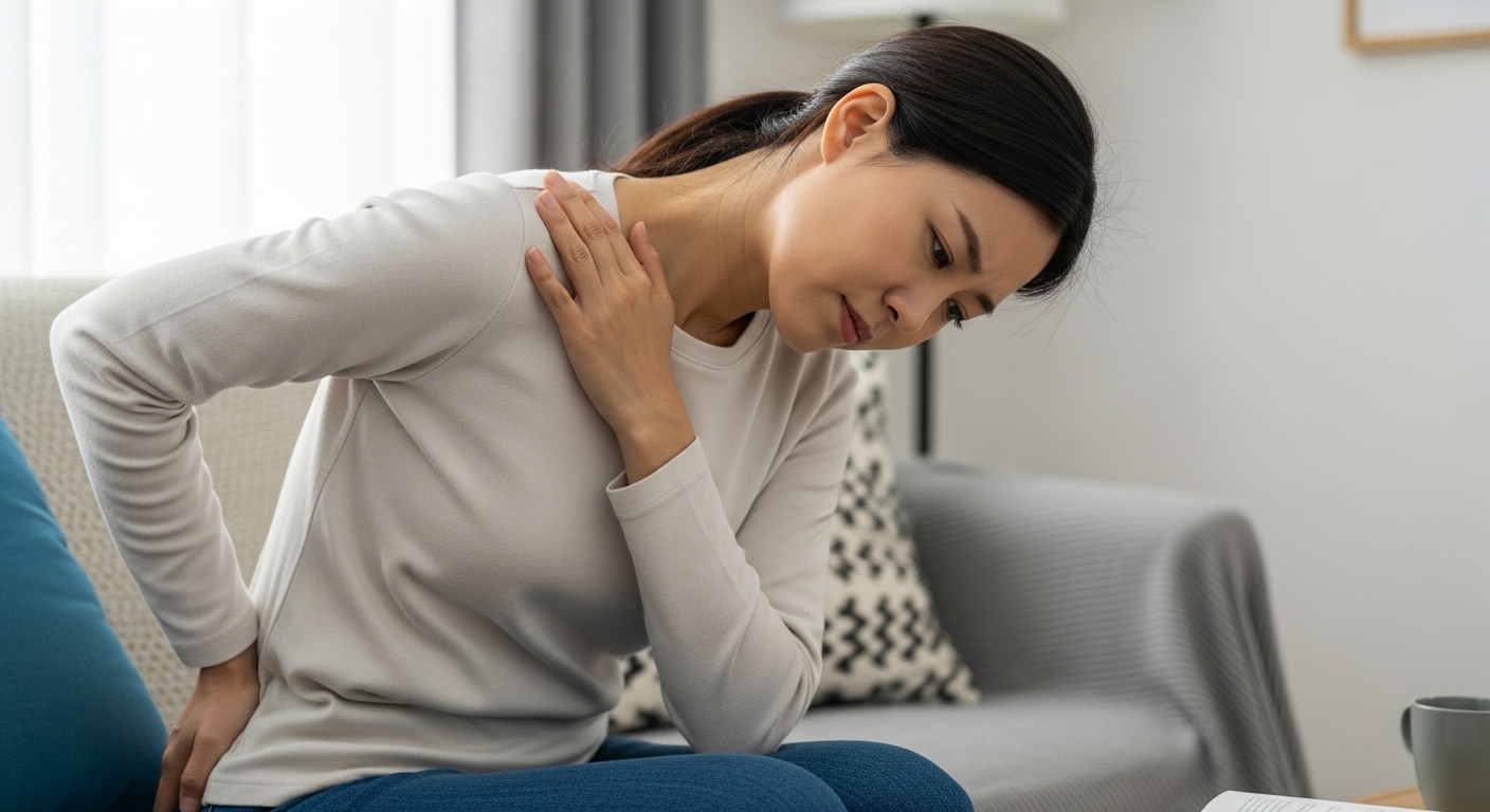 허리 어깨 통증으로 고생하는 직장인