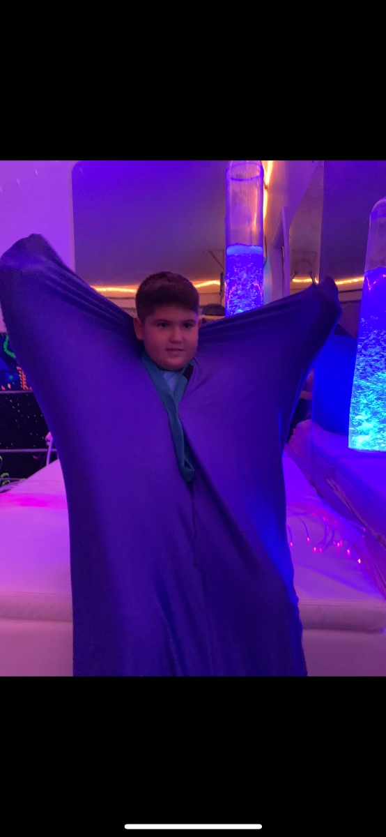 Multi-sensory learning environment 5 Sensory therapy session with calming environment