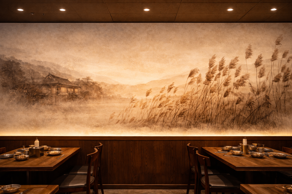 코리안 수육 순대국 인테리어