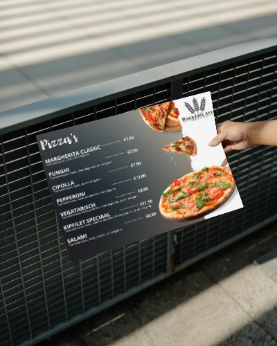 Restaurant Menukaart Ontwerp