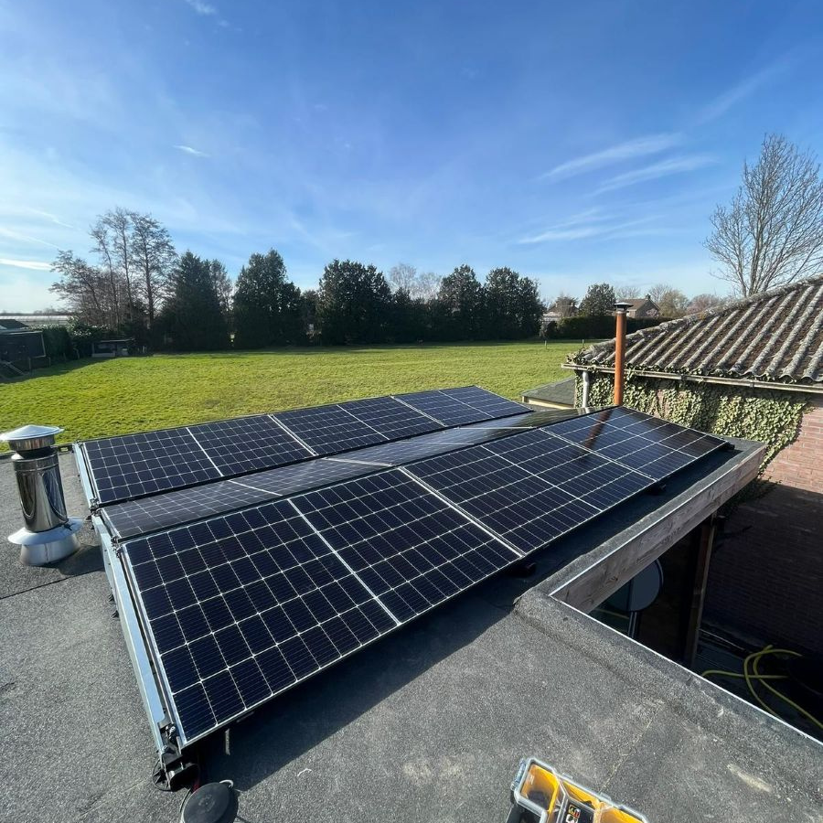 Na zonnepanelen installatie