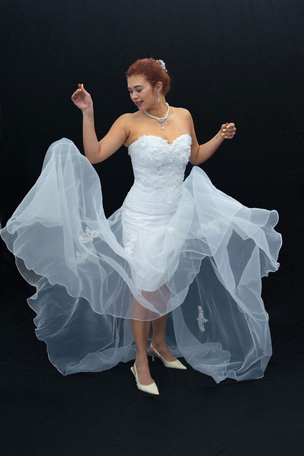 Ramo de novia con rosas blancas