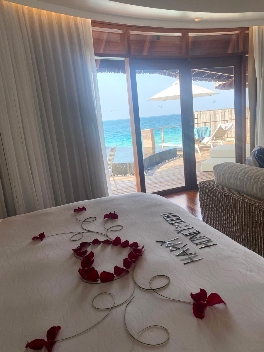 素敵なベッドデコレーション。